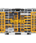 DEWALT DWA2NGFT40IR Impact-Ready Flextorq 40-piece steel screwdriver bit set in clear case