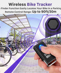 113dB Bike Alarm With Remote Control And Motion Sensor, SOS Alert, IP65 Waterproof Anti Theft Alarm System, Wireless Siren For E Bike, Motorcycle, Scooter, Cart Or Trailer in hand