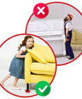 Heavy Duty Furniture Lifter With Four Sliders For Easy Moving, Appliance Roller For Sofas, Couches And Fridges, Adjustable Height