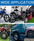 All In One 25 Piece Motorcycle Tire Spoons Kit With Rim Protectors And Valve Tools used on various vehicles