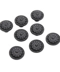 8 Pack Black Vintage Dresser Drawer Knobs Pulls For Cabinets And Cupboards With 1.25 Inch Single Hole Hardware Zinc Alloy Handle Set Includes 16 Screws In Two Lengths 25mm And 40mm