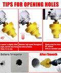 Guide on using Diamond Core Drill Bit With M10 Adapter Rod Pro Grade Three Size 20mm 35mm 50mm Step Drill Kit for smooth holes.