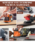 Ditch The Dust For Good With These 20Pcs Hook And Loop Sanding Discs Made From Premium Aluminum Oxide Featuring Smart Pre-Punched Holes that work on wood and metal.