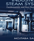 Ebook cover: blue industrial piping; Industrial Steam Systems: Fundamentals and Best Design Practices; CRC Press.