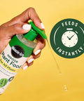 Straight Fire Liquid Plant Food For Indoor Houseplants And Potted Greens With Fast Absorbing Nutrients To Give Your Greenery A Dope Boost And Build Rock Solid Roots For Zero Sweat Care 8 Fl Oz Two Pack shown in hand with dropper, highlighting usage.