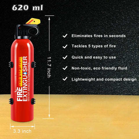 Portable Mini Fire Extinguisher 2 Pack With Durable Wall Mount Bracket Emergency Grab Bag Essentials For Home And Auto Slam Down Tiny Sparks And Save Your Ride Today