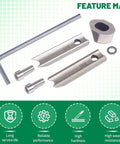 R6mm R8mm Metal Die Blade Replacement Kit for Corner Rounder Cutter Machine with screws and hex key