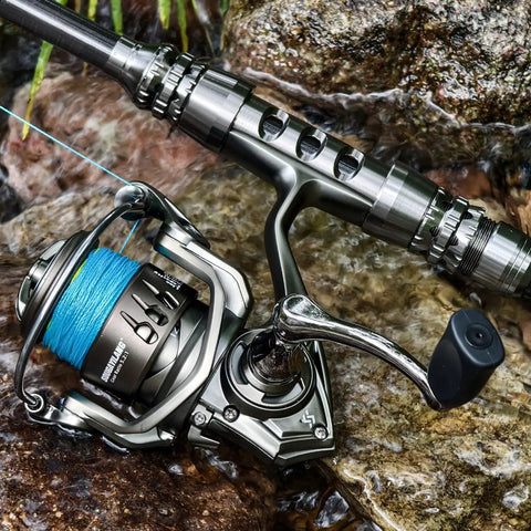 Ultra Smooth Spinning Reel With 12 Plus 1 Bearings, 5 To 1 Gear Ratio, CNC Aluminum Spool, Lightweight Yet Beastly Powerful