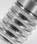 Close-up of Steel Hydraulic Test Port Quick Connect Coupler With Female Pipe Thread, detailing metal texture and design.