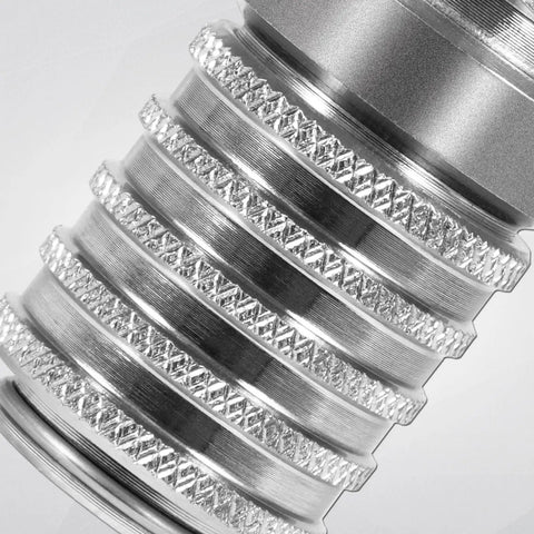 Close-up of Steel Hydraulic Test Port Quick Connect Coupler With Female Pipe Thread, detailing metal texture and design.