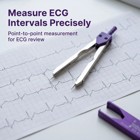 Top Tier Purple EKG Calipers That Deliver Dead On Measurements For Lightning Swift ECG Grid Analysis And Smooth Daily Charting Trusted By Clinical Teams Nationwide
