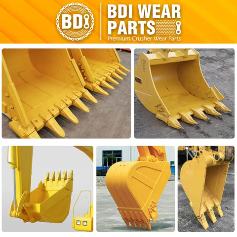 Five Pack 230SP Backhoe Bucket Teeth With TF23P Flex Pins for 23 and 230 Series Skid Steer Loaders, Heavy Duty Alloy