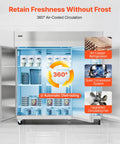 Built Different For Heavy Duty Operations This 52 Cubic Foot Upright Freezer with stainless doors and automatic defrost features.