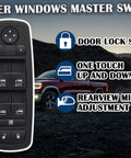 Direct Fit Driver Side Power Window Switch 3 Plus 9 Pin For 2013 2014 2015 Ram 1500 2500 3500 4500 5500 with features text