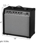 40 Watt Portable Electric Guitar Amplifier with 8 Inch Speaker and Headphone Jack Aux Input Volume Treble and Gain Controls