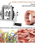 Heavy Duty Manual Wire Stripper Machine For 1-30mm Cable Stripping with metal body and adjustable features for various wire types.