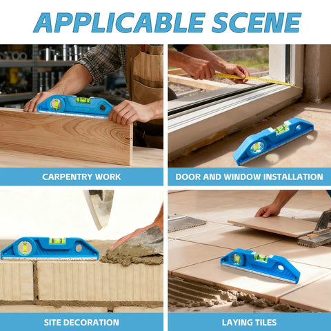 Badass 9 Inch Magnetic Torpedo Level Set Delivers Rock Solid Precision With 0 And 90 Degree Bubbles Sleek V Groove For Quick Conduit Work Extra Large Reading Window Dual Scale Rulers Heavy Duty Two Pack Gear For Real Pros