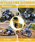 Two Pack 38mm Air Filter for 50cc to 200cc Small Engines usage in motorcycles, ATVs, go-karts, and dirt bikes.