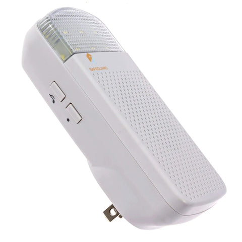 Wireless Doorbell Extender Kit For Hardwired Systems Boost 1000 Foot Range Plug In Flashing Strobe Receiver angled view