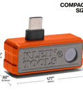Pro Mobile Thermal Imaging Camera With 19,200 Pixel Resolution For iOS And Android, compact USB-C device, orange color.