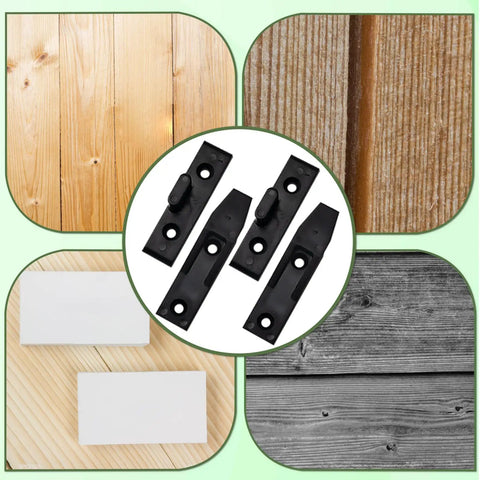 Rock Solid Adjustable False Front Cabinet Clamps For Seamless Drawer Alignment Heavy Duty Abs L Brackets on wood background.