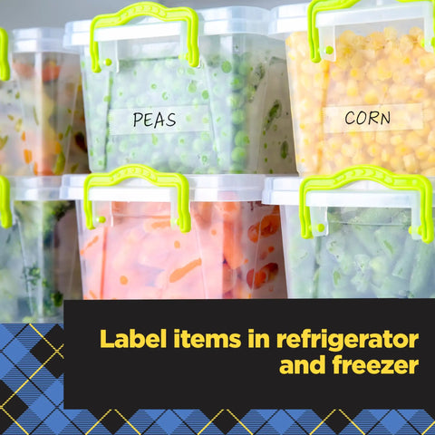 Legit Wall Safe Tape With Smooth Hold Go To Removable Rolls For Hanging Frames And Wall Decor Easy Peasy Peel And Stick Zero Damage Promise Two Mega Refills Inside used to label food storage bins.