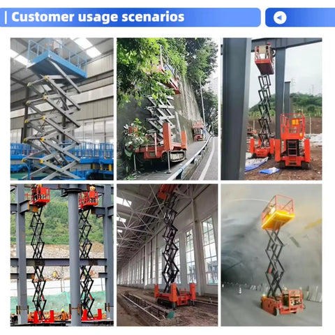 Heavy Duty Hydraulic Lift Platform With Safety Rails Built Like A Tank For Shop Use in various customer scenarios.