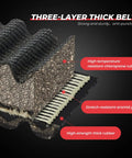 Cross-section of Beefed Up ATV UTV Drive Belt Replacement 3211162 24G4022 showing three-layer construction and materials.
