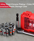 Ratcheting Screwdriver Bit And Socket Set With Magnetic Precision Bits, 1/4 Inch Hex Bits, 6 Point Sockets, S2 Alloy Steel