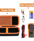 Rugged Protective Case For Klein Tools MM325 MM300 MM400 69355 69149P Electrical Test Kit With Digital Multimeter displayed with case open