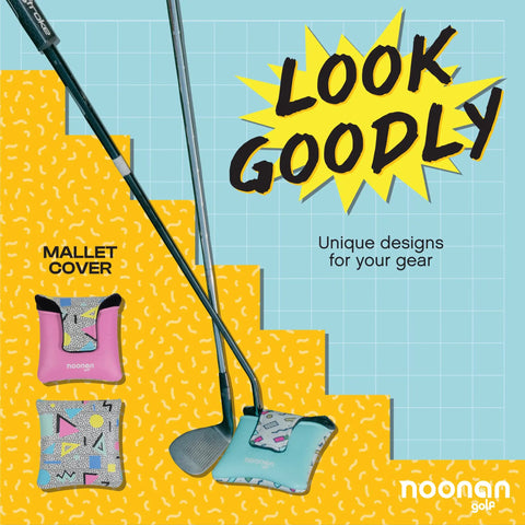 Magnetic Mallet Putter Cover With Dope Fleece Lining And Water Resistant Build Bold Creative Headcover Designs On Display