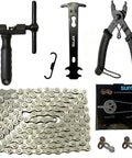 Beefy Bike Chain Repair Kit with 960Kgf tensile strength for 6 7 8 speed chains includes chain breaker, links, wear indicator.