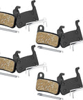 Resin Bicycle Disc Brake Pads Set 4 Pairs For Smooth Quiet Braking Easy Replacement Low Initial Bite Reduced Noise On Road Rides