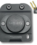 Magnetic Tool Holder Clip On Belt Holster For Screws Hammer Sockets Pliers Drill Bits And More with strong magnet, black