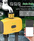 WiFi Sprinkler Timer Two Zone With App Control for travel, smart irrigation system, brass inlet, remote scheduling demo