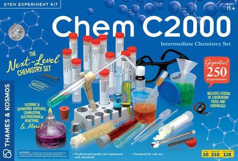 Image of Advanced Chemistry Lab Kit With Pro-Grade Tools And A 50 Piece Set For Hands-On Experiments, showcasing lab tools and chemicals.