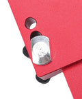 Close-up of secure lock on Precision Jig Guide for Table Saw, Band Saw, and Router Table, no-drift, fits standard T-slot tracks.