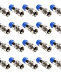 Coax Cable Crimping Kit Adjustable Tool Set For RG59 RG6 F BNC RCA With 20 F Compression Connectors