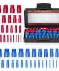 All In One 52 Piece Thread Checker Kit For Nuts And Bolts With 28 SAE And 24 Metric Gauges Quickly Identify Bolt Sizes And Threads