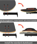 Dope Wall Mounted Skateboard Rack Set For Longboards And Boards Double Space Saving Floating Shelves Brackets Universal Design