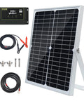 30W 12V 24V Solar Panel Kit, Monocrystalline Battery Trickle Charger Maintainer, 10A PWM Charge Controller, Adjustable Mount Bracket