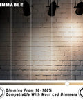 Dimmable GU10 LED Bulbs 5W 450 Lumens 4000K Natural White Easy Install 38 Degree Beam AC120V Spotlight Track Lighting
