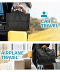 On The Go Travel Garment Bag 43 Inch Heavy Duty Suit Carrier with Zipper Pocket for Car and Airplane Travel