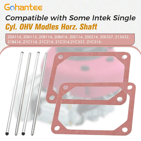 Drop In Push Rod Set With Valve Cover Gasket For 690981 690982 And 690971 Engines Replacement Part 498746 4 Pack with rods and gaskets