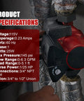 Straight Up Replace Grundfos Hot Water Circulator Pump Up15 10Su7P TLC 115 Volt 25 Watt Heavy Duty Hydronic Pump specifications on wall.