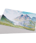 Blank Sublimation Jigsaw Puzzle Set 45 Pieces 8 By 11 Inches Heat Press Ready with completed mountain image