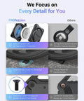 Comparison of AirTag Holder Case With Key Ring And 3M Mount for Keychain, Dog Collar, Backpack, with different materials and features.