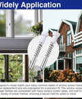Snag This Hefty 25 Pack Of Tough Window Screen Plunger Latch Pins With Springs White Plastic Caps And Sturdy Aluminum Cores For Reliable Home Repairs Secure Fits And Quick Upgrades That Really Rock, shown in a home setting.