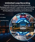 11.5 Inch Wireless CarPlay Screen For Your Ride With Apple CarPlay And Android Auto HD touchscreen showing loop recording feature