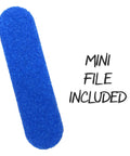 Mini file included with 32mm Pro Fingerboard Complete Set With Pro Shaped Wooden Deck 32x97mm UltraSpin Bearing Wheels